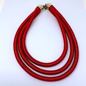 Sparkly Edgy Three-Strand Rolo Necklace